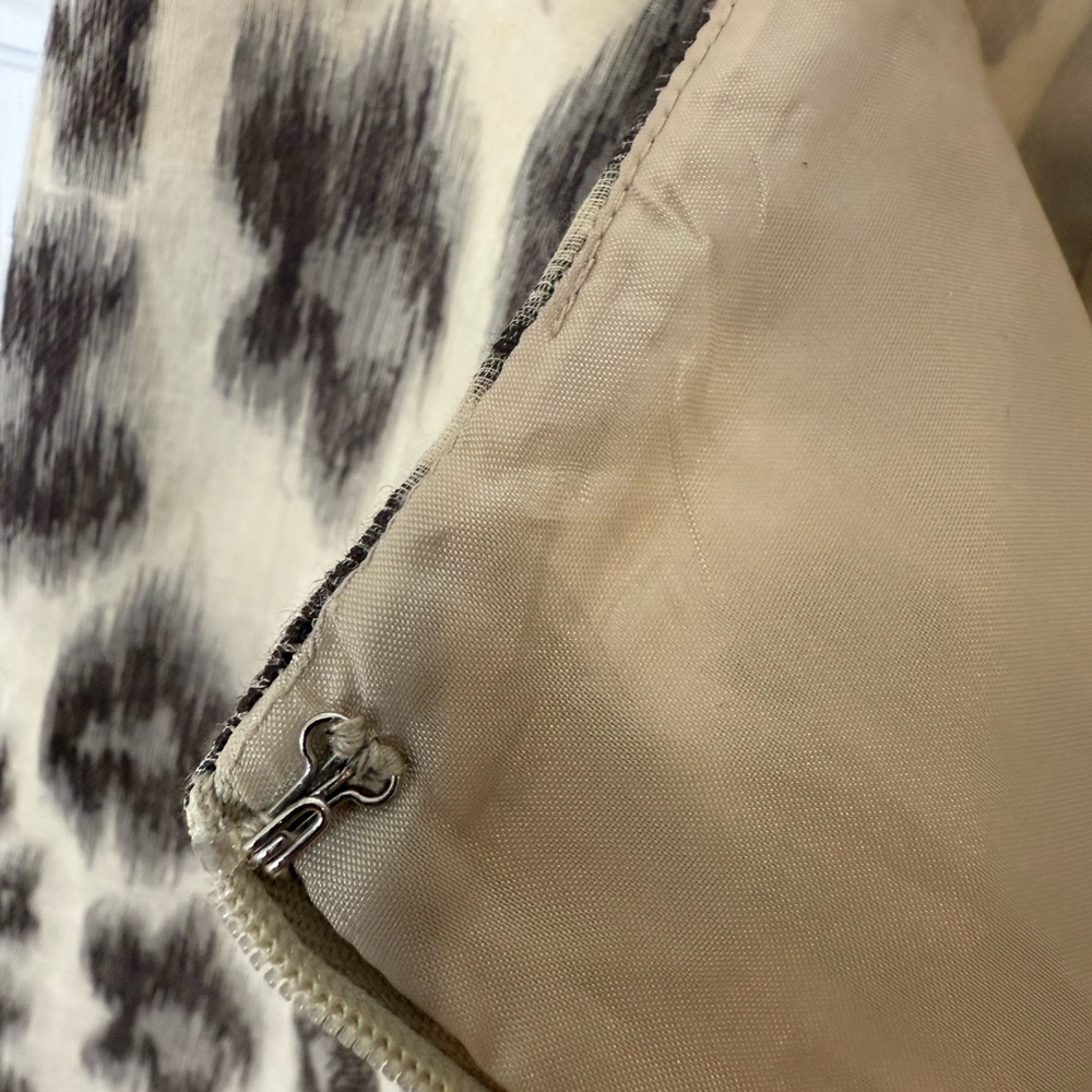 Talbots Animal Print A-Line Skirt - Picture 7 of 13